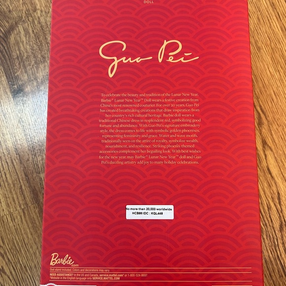 Barbie Lunar New Year Doll Designed by Guo Pei 2022 - Picture 5 of 5